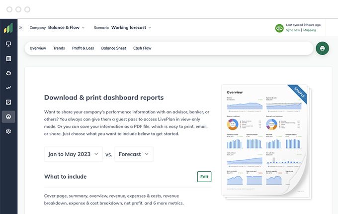 Gorgeous reports, perfect for presentations
