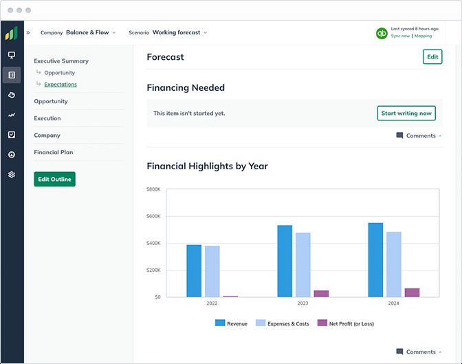 Automatic charts and graphs