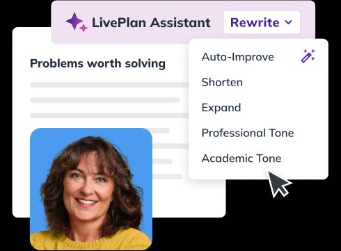 AI-Powered LivePlan Assistant hero graphic