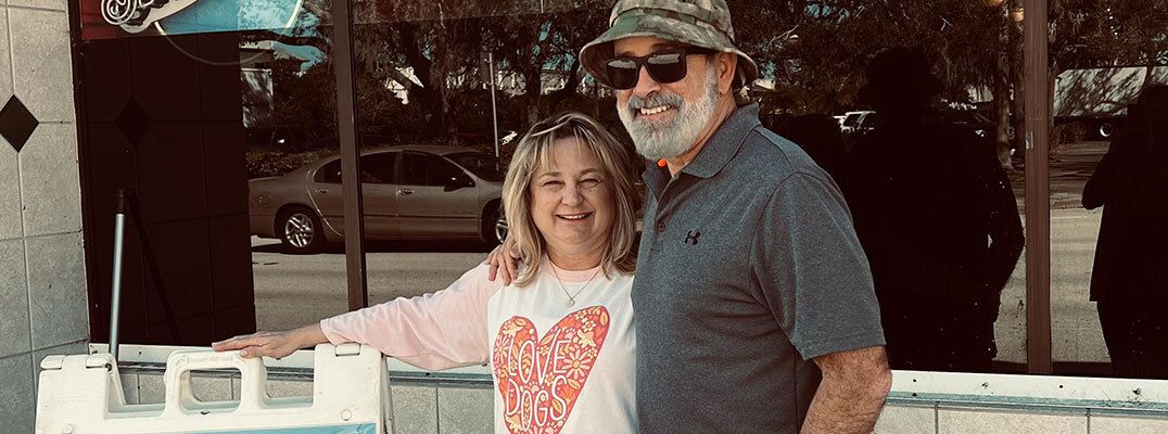 Joe and Jonna St. John, co-owners of Joe’s All American Tap Cafe in Vero Beach, Florida.
