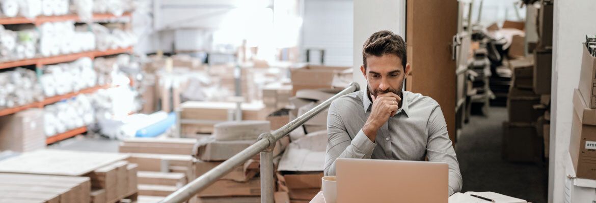 Man working in warehouse