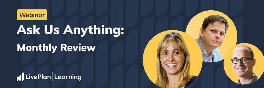 Ask our Experts Anything: How to Conduct a Monthly Review | Wednesday 11am PT 2pm ET