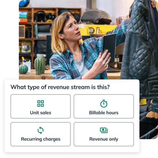 Revenue stream choices