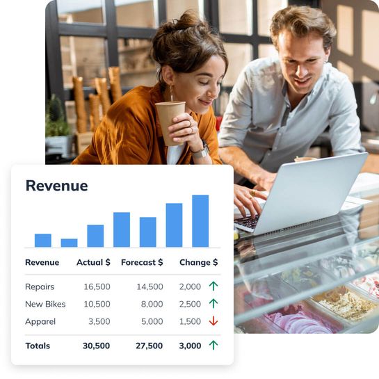 Business partners using LivePlan